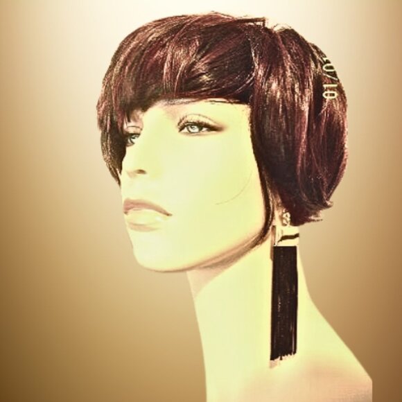 DISCREET CAPTIVE FUN HEAVY TASSEL EARRINGS - Picture 2 of 4